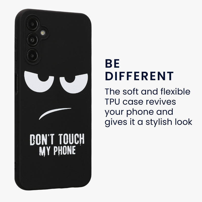 Samsung Galaxy A14 5G Silicone Phone Case Don't Touch My Phone