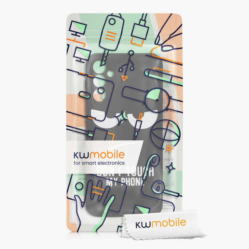 Samsung Galaxy A14 5G Silicone Phone Case Don't Touch My Phone
