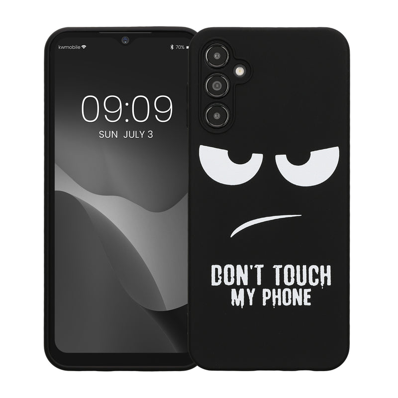 Samsung Galaxy A14 5G Silicone Phone Case Don't Touch My Phone