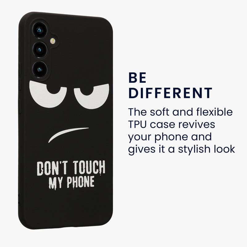 Samsung Galaxy A34 5G Silicone Phone Case Don't Touch My Phone