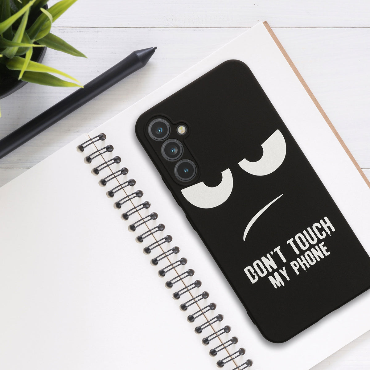 Samsung Galaxy A34 5G Silicone Phone Case Don't Touch My Phone