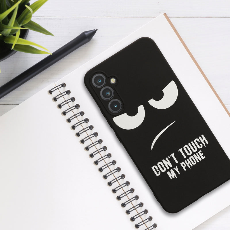 Samsung Galaxy A34 5G Silicone Phone Case Don't Touch My Phone