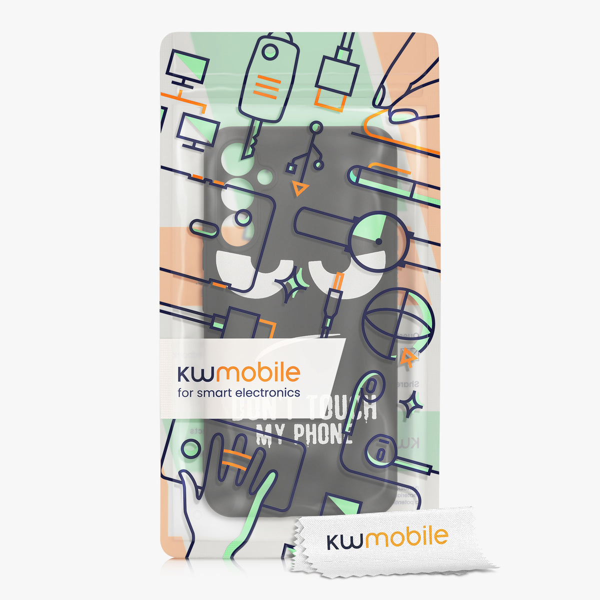 Samsung Galaxy A34 5G Silicone Phone Case Don't Touch My Phone