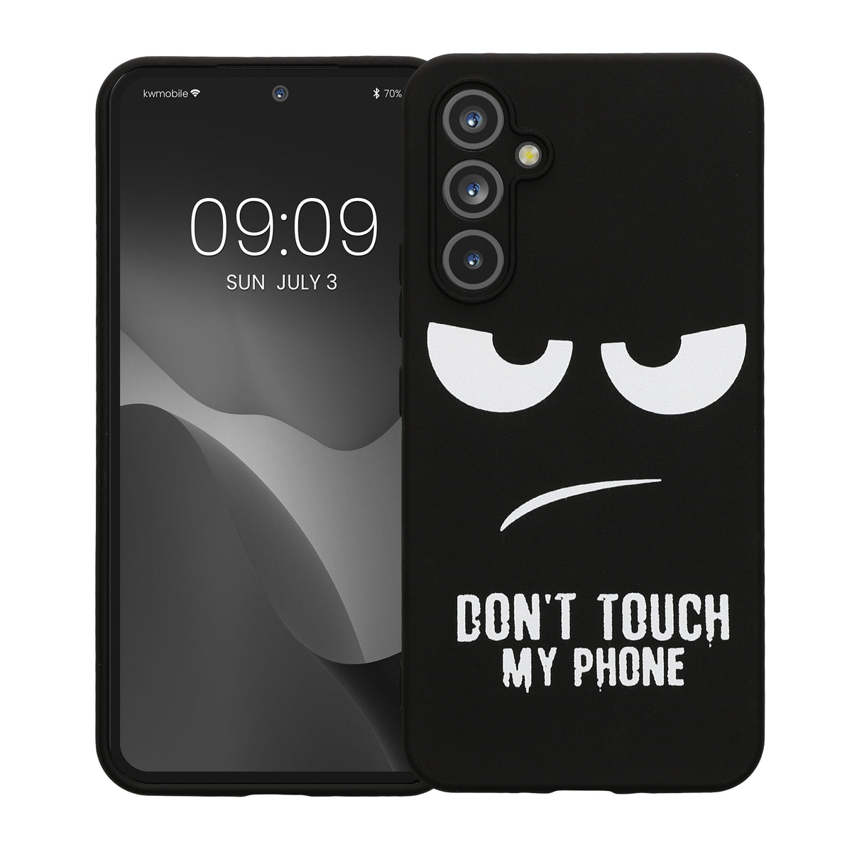 Samsung Galaxy A54 5G Silicone Phone Case Don't Touch My Phone