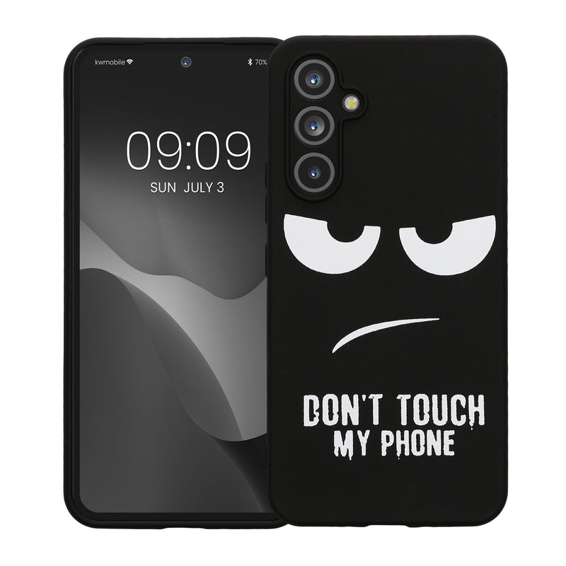 Samsung Galaxy A54 5G Silicone Phone Case Don't Touch My Phone