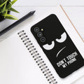 Samsung Galaxy A54 5G Silicone Phone Case Don't Touch My Phone