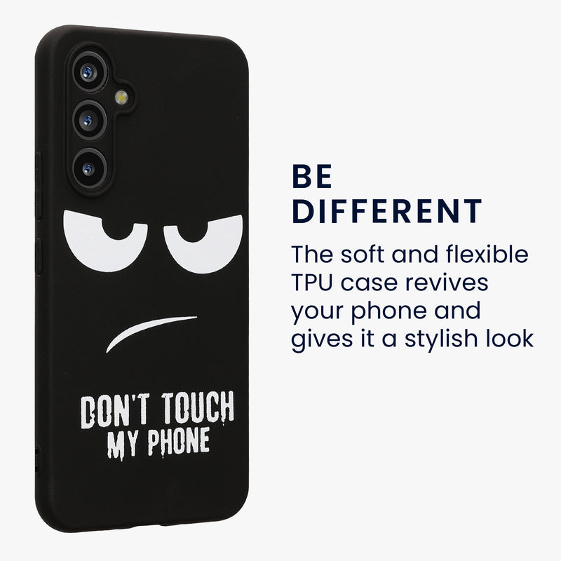 Samsung Galaxy A54 5G Silicone Phone Case Don't Touch My Phone