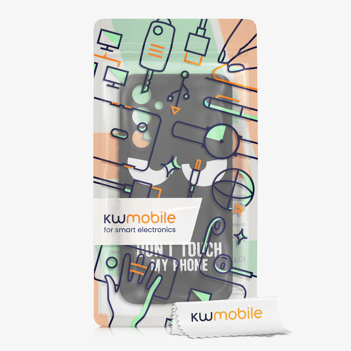 Samsung Galaxy A54 5G Silicone Phone Case Don't Touch My Phone