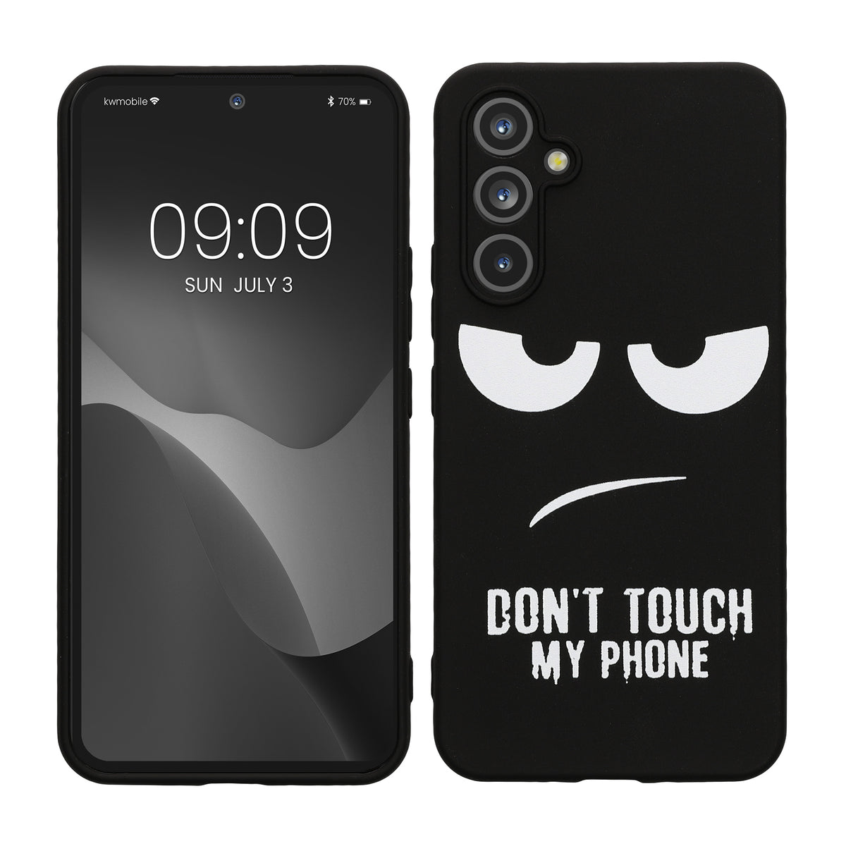 Samsung Galaxy A54 5G Silicone Phone Case Don't Touch My Phone