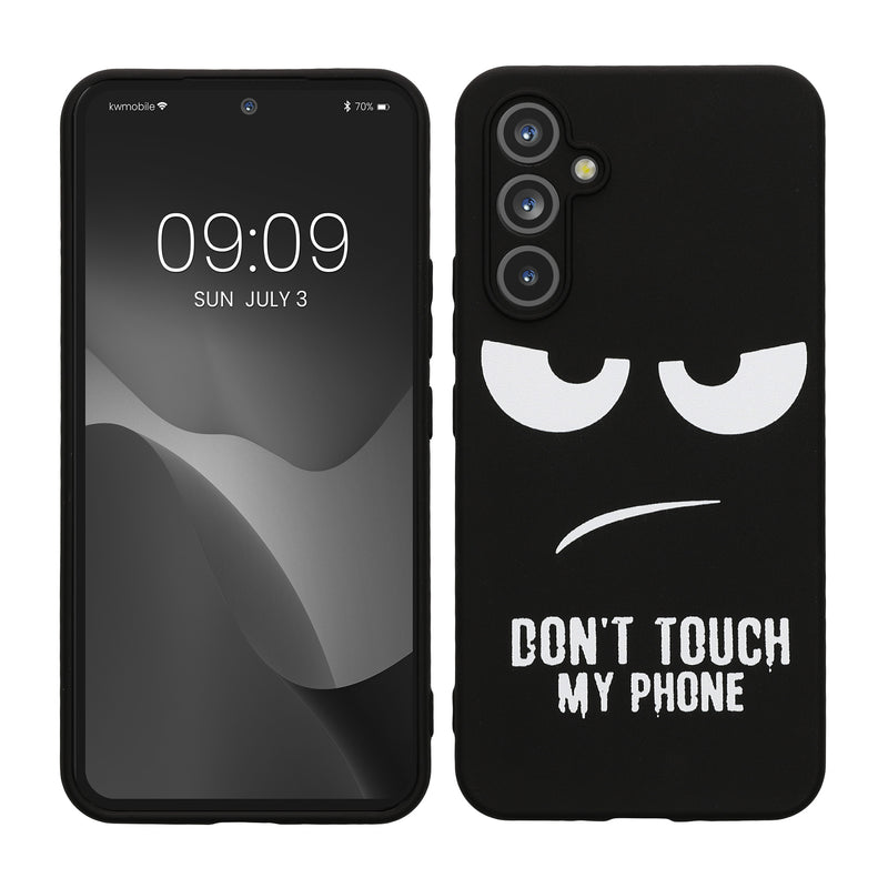 Samsung Galaxy A54 5G Silicone Phone Case Don't Touch My Phone