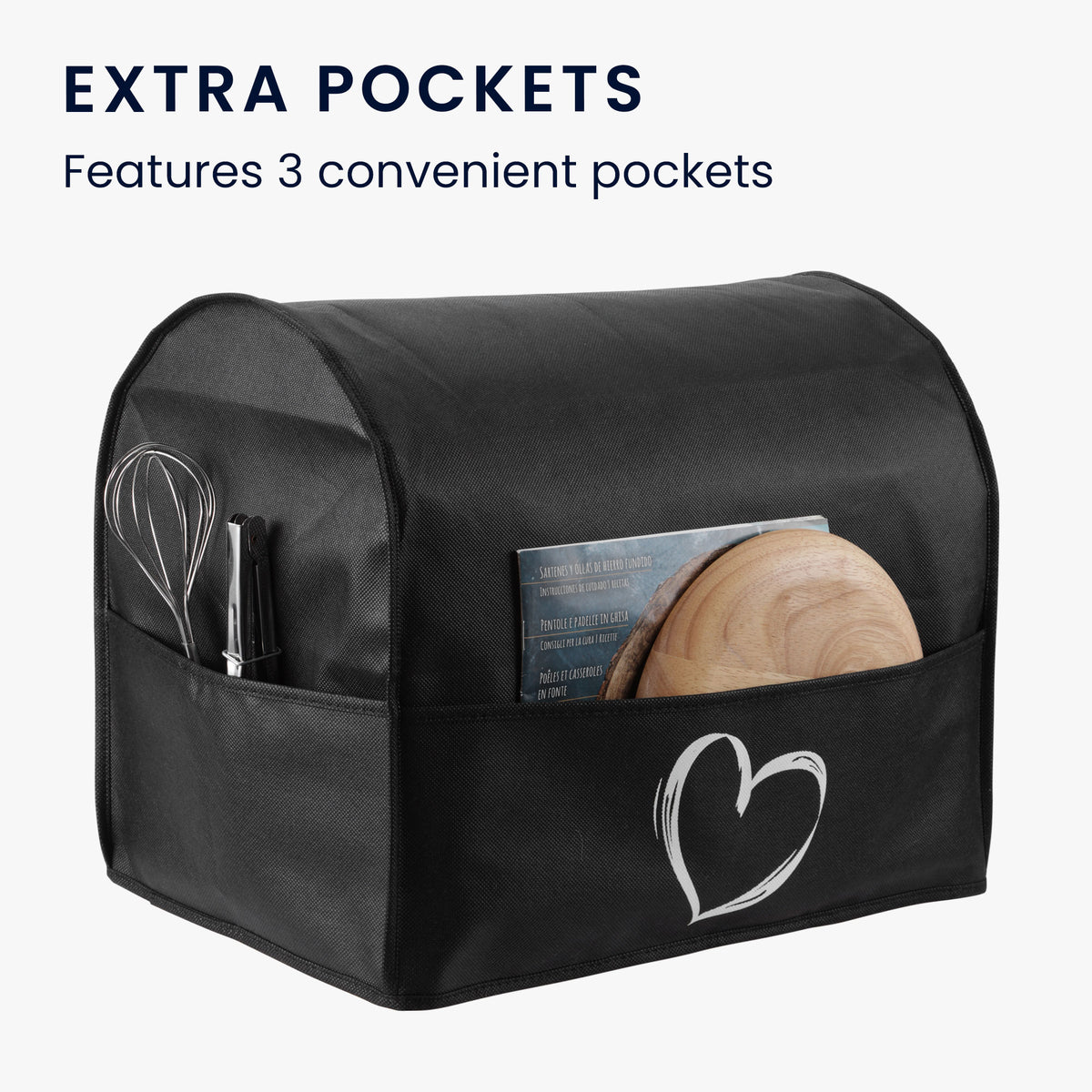 Dust Cover for Aucma 6.5-QT 660W 6-Speed Tilt-Head Food Mixer Heart Brush