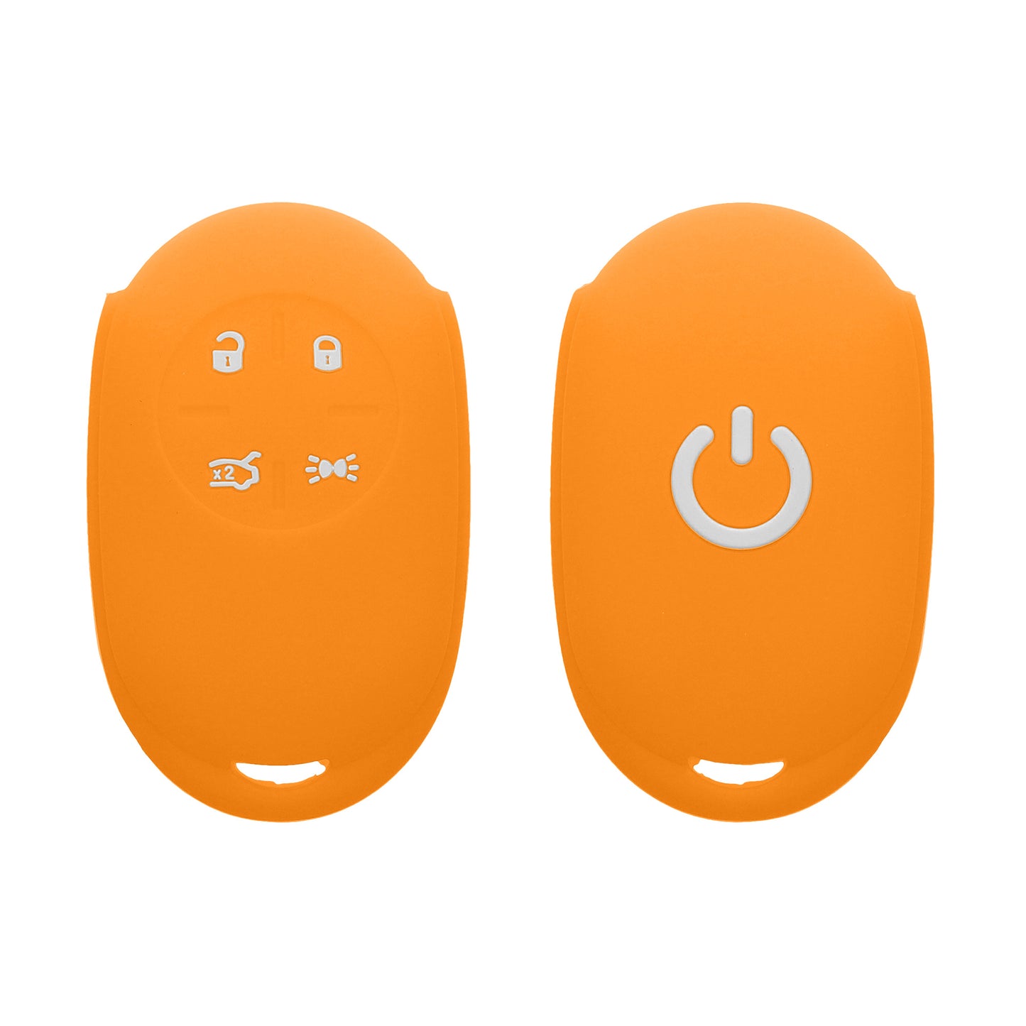 kwmobile Schlüsselhülle für Fiat 500E 4-Tasten Autoschlüssel Hülle - Autoschlüssel Schlüssel Hülle aus Silikon - Schlüsselschutz Gehäuse in Fruity Orange Fruity Orange  
