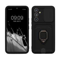 Samsung Galaxy A54 5G Wallet Case Black with Ring