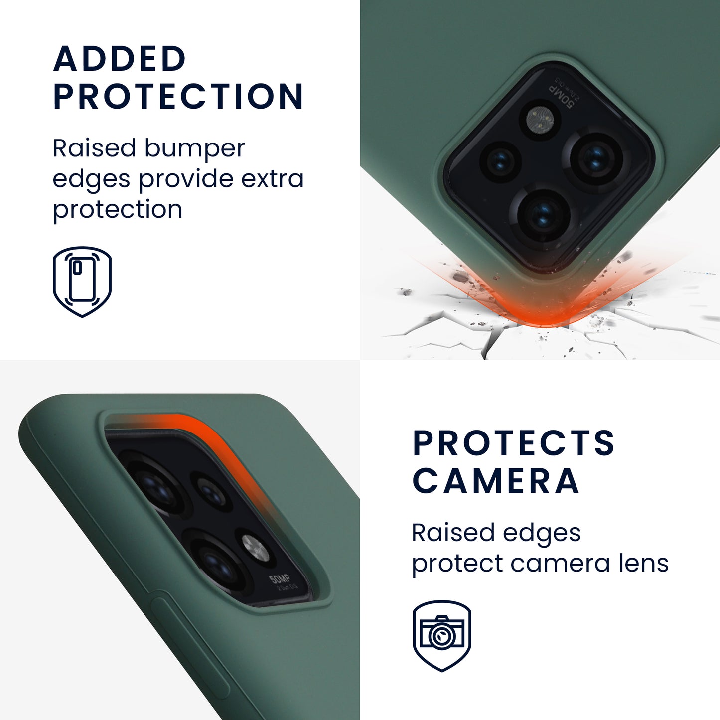 kwmobile Case for Motorola Edge 40 Pro / Edge+ (2023) - Silicone Cover - Wireless Charging Compatible - Protective Cover