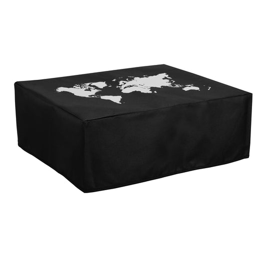 kwmobile Cover kompatibel mit Canon Pixma TS3350 / MG7750 Serie - Tasche Hülle Drucker - Staubschutzhülle Schutzhaube Schutzhülle - Weiß Schwarz Travel Umriss Weiß  [dsg01]