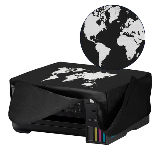 Dust Cover for Epson EcoTank ET-2850 / EcoTank ET-2856 / Home XP-5200 White World Map
