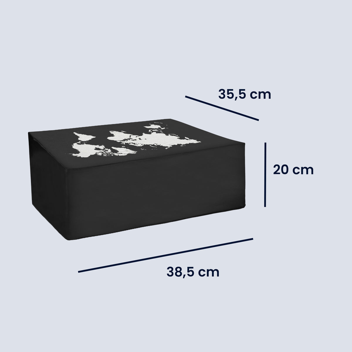 Dust Cover for Epson EcoTank ET-2850 / EcoTank ET-2856 / Home XP-5200 White World Map