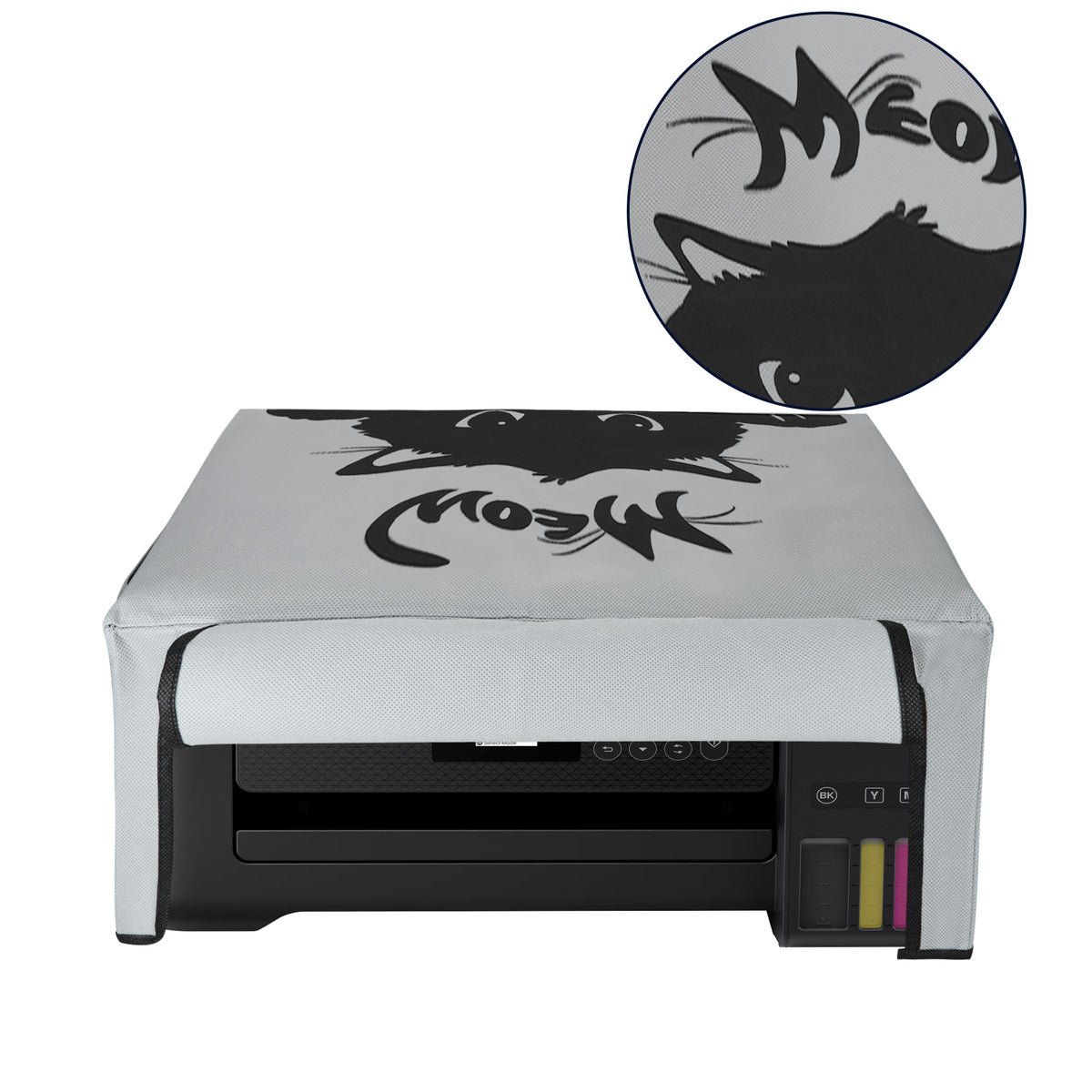 Dust Cover for Epson EcoTank ET-2850 / EcoTank ET-2856 / Home XP-5200 White World Map