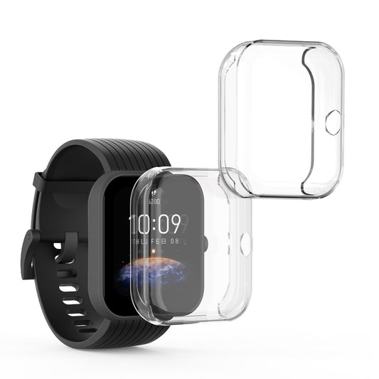 kwmobile Silicone Case for Huami Amazfit Bip 3 / Bip 3 Pro Protective Cover Full Body Display Cover Set