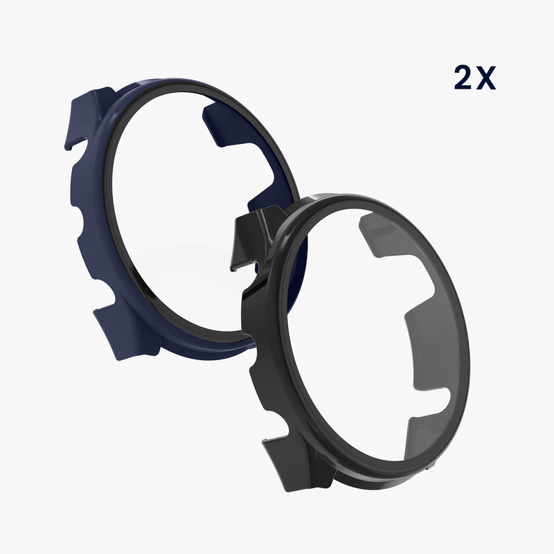 Garmin Forerunner 965 2x Fitness Tracker Full Body Case with Tempered Glass