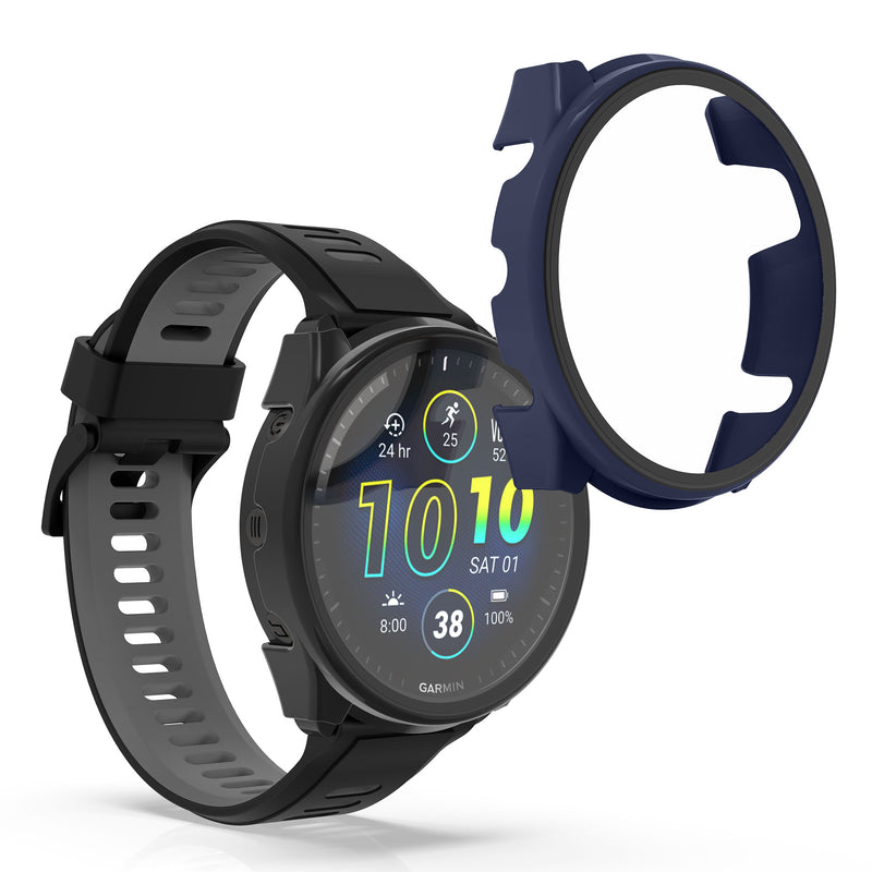 Garmin Forerunner 965 2x Fitness Tracker Full Body Case with Tempered Glass