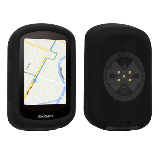 kwmobile Hülle kompatibel mit Garmin Edge 840 / Edge 540 - Silikon GPS Fahrrad Case Schutzhülle Schwarz  