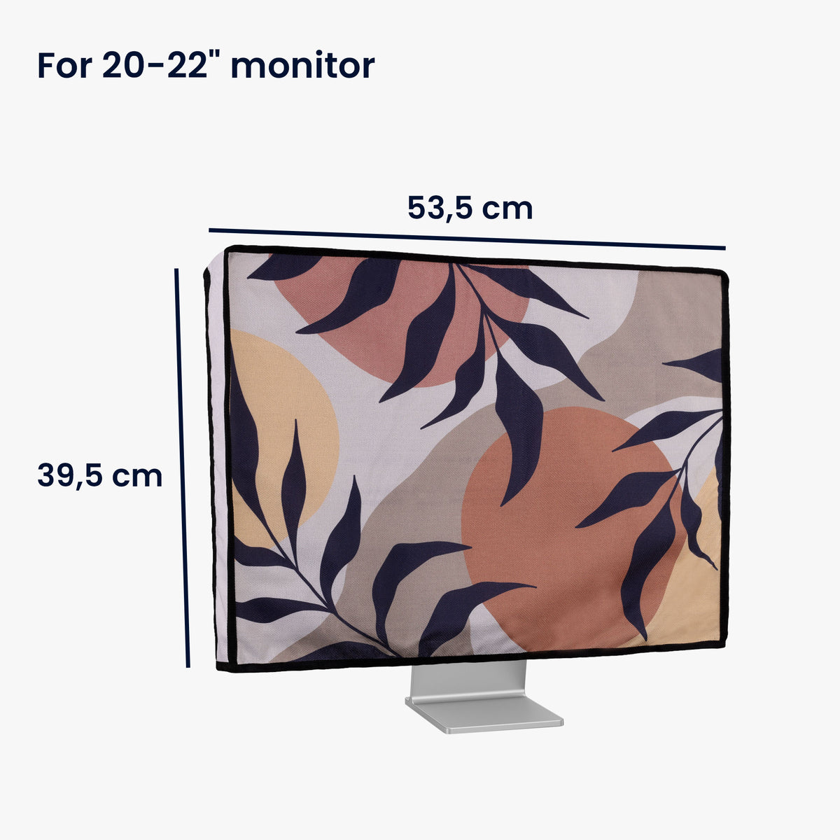 20-22" Monitor Dust Cover Retro Flowers