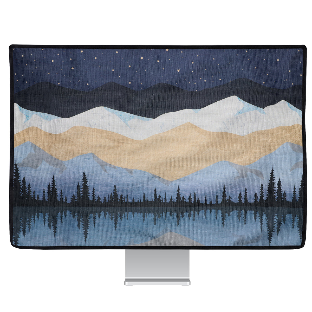20-22" Monitor Dust Cover Retro Flowers