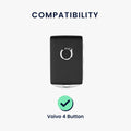 Volvo 4-Button Keyless Go Silicone Car Key Cover Red Honeycomb