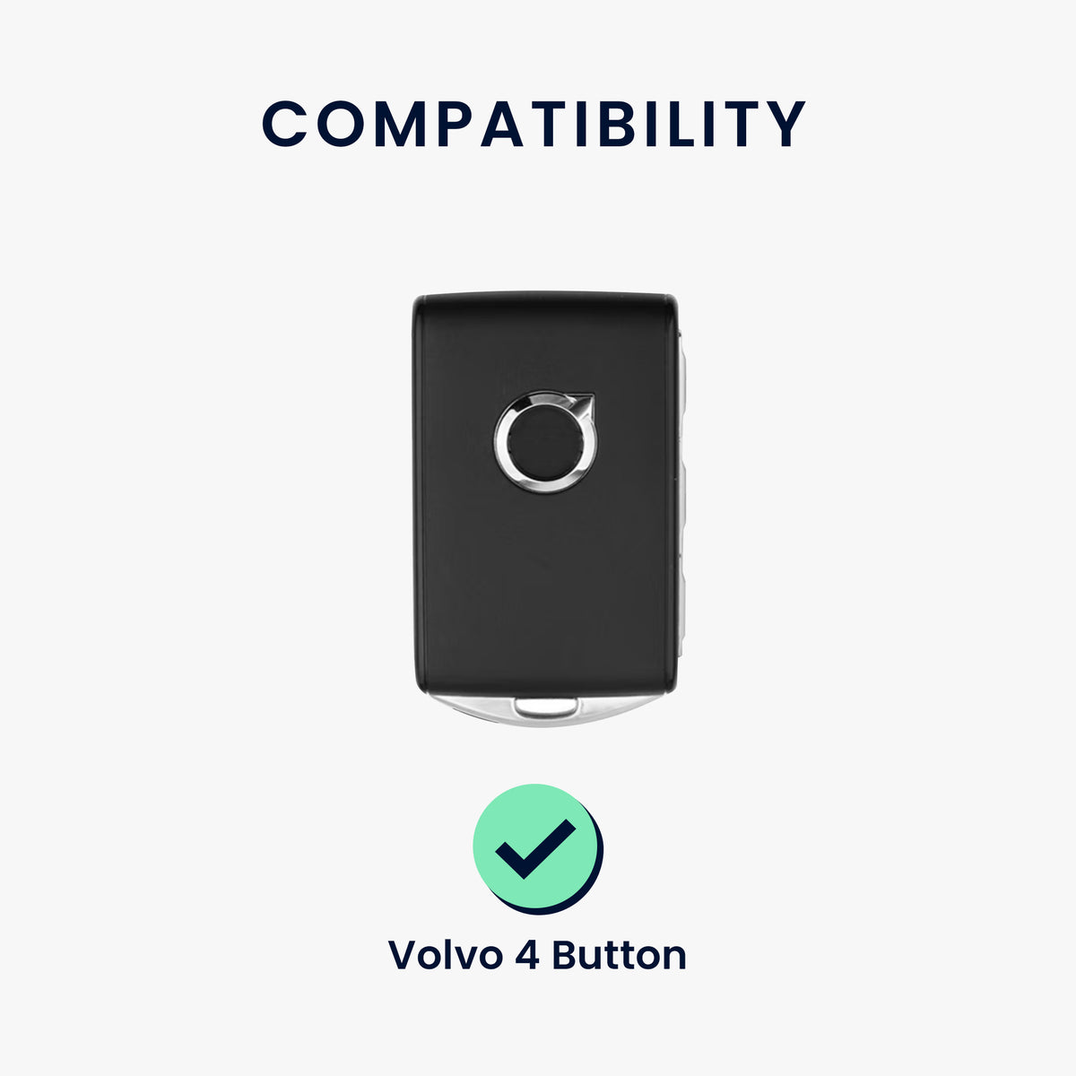 Volvo 4-Button Keyless Go Silicone Car Key Cover Red Honeycomb