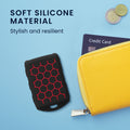 Volvo 4-Button Keyless Go Silicone Car Key Cover Red Honeycomb