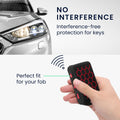 Volvo 4-Button Keyless Go Silicone Car Key Cover Red Honeycomb