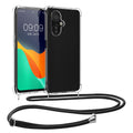 kwmobile Necklace Case compatible with OnePlus Nord CE 3 Lite 5G / Nord N30 5G - Silicone Cover with Lanyard Strap Phone Case