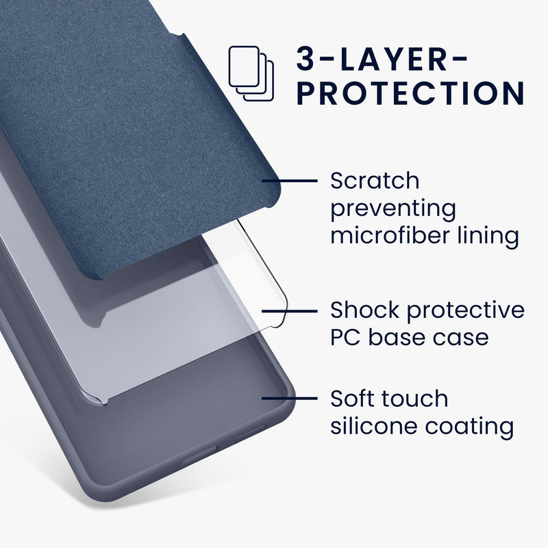 kwmobile Phone Case for Motorola Edge 40 - Silicone Case - Wireless Charging - Protective Cover