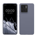 kwmobile Handyhülle für Motorola Edge 40 Hülle - Case Silikon - Kabelloses Laden - Schutzhülle Cover in Lavendelgrau Lavendelgrau  