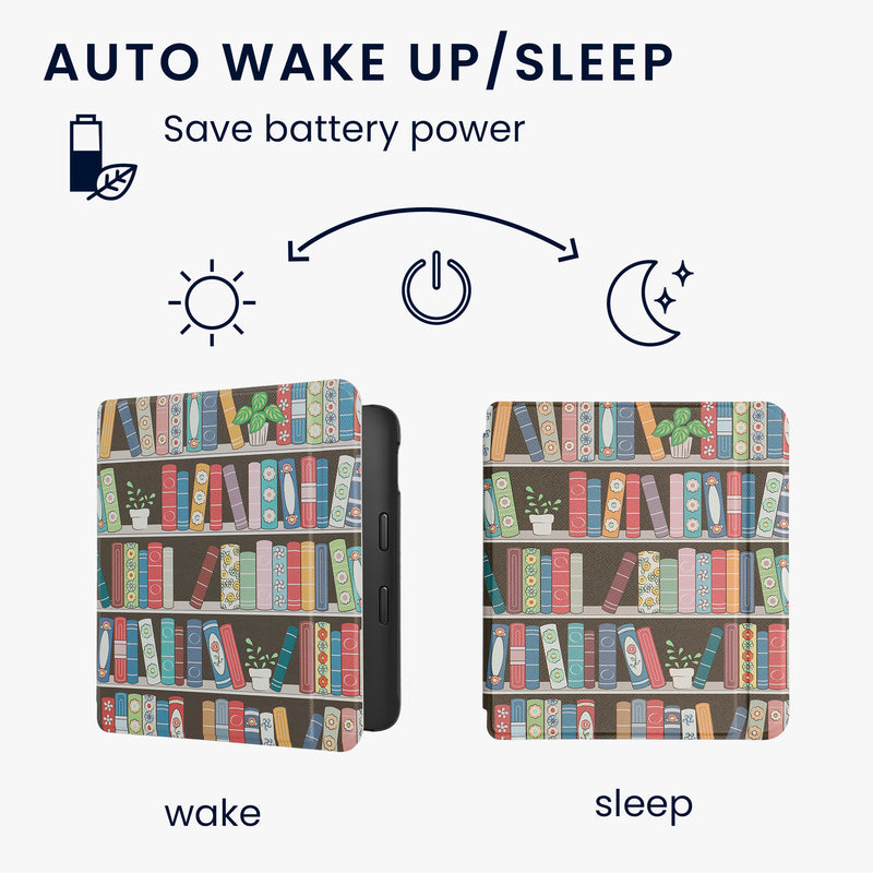 Kobo Libra 2 with Auto Sleep eReader Flip Case Bookshelf