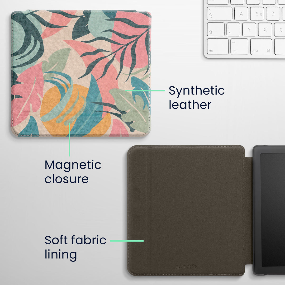 Kobo Libra 2 with Auto Sleep eReader Flip Case Bookshelf