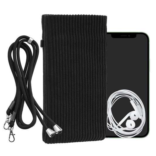 kwmobile Phone Case for Smartphones - 7" Phone Pouch - Phone Bag with Strap 17.7 x 9 cm Inner Dimensions