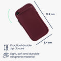 kwmobile Mobile Phone Crossbody Bag for Case with Strap Cover with Zipper Necklace Case