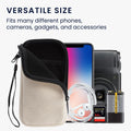 kwmobile Mobile Phone Case Compatible with Smartphones Pouch with Microfiber Inlay Phone Sleeve with 17.2 x 8.4 cm Inner Dimensions