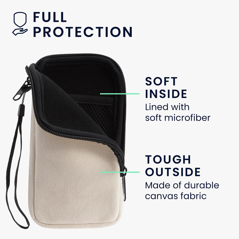 kwmobile Mobile Phone Case Compatible with Smartphones Pouch with Microfiber Inlay Phone Sleeve with 17.2 x 8.4 cm Inner Dimensions