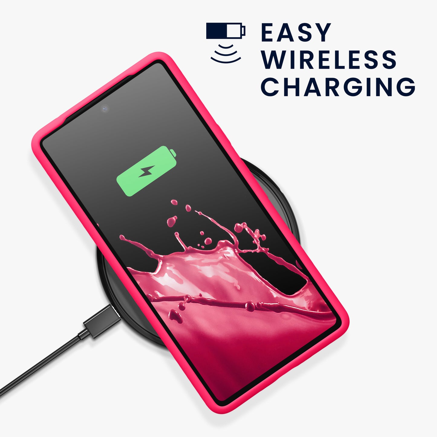 kwmobile Phone Case for Google Pixel 7a - Wireless Charging