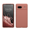 kwmobile Handyhülle für Google Pixel 7a Hülle, für Pixel 7a Case - Hülle Silikon - kabelloses Laden - Winter Rose Winter Rose  