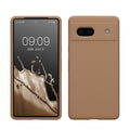 kwmobile Handyhülle für Google Pixel 7a Hülle, für Pixel 7a Case - Hülle Silikon - kabelloses Laden - Cappuccino Cappuccino  