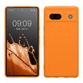 kwmobile Handyhülle für Google Pixel 7a Hülle - weiches Handy Silikon Case - Schutzhülle Cover - Fruity Orange Fruity Orange  