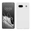 kwmobile Handyhülle für Google Pixel 7a Hülle - weiches Handy Silikon Case - Schutzhülle Cover - Weiß matt Weiß matt  