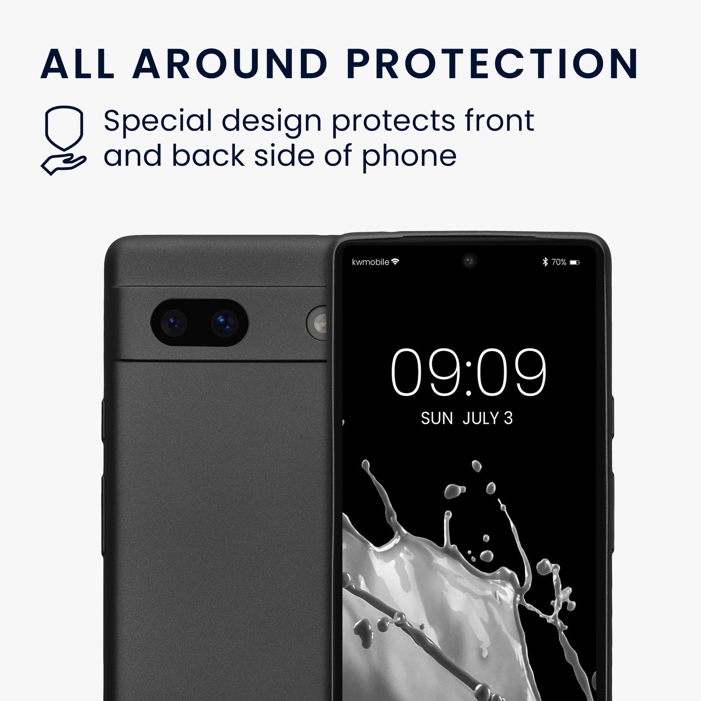 kwmobile Phone Case for Google Pixel 7a Cover Soft Silicone Case Protective Cover