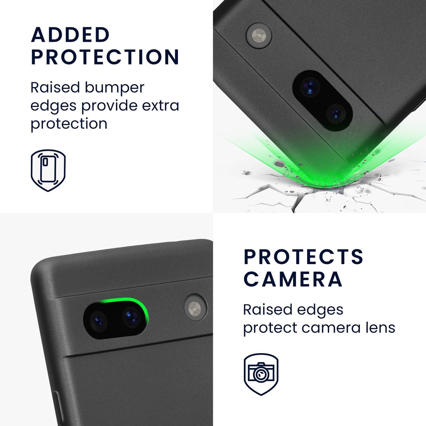 kwmobile Phone Case for Google Pixel 7a Cover Soft Silicone Case Protective Cover
