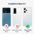 Wooden Hard Case with TPU Bumper for Xiaomi Poco F5 5G Compass Vintage
