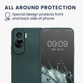 kwmobile Phone Case for HONOR 90 Lite 5G - Soft Silicone Case with Metallic Shimmer - Protective Cover